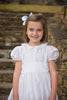 Strasburg Children White Silk Flower Girl Dress with Sash Classic Wedding Dress Flower Girl
