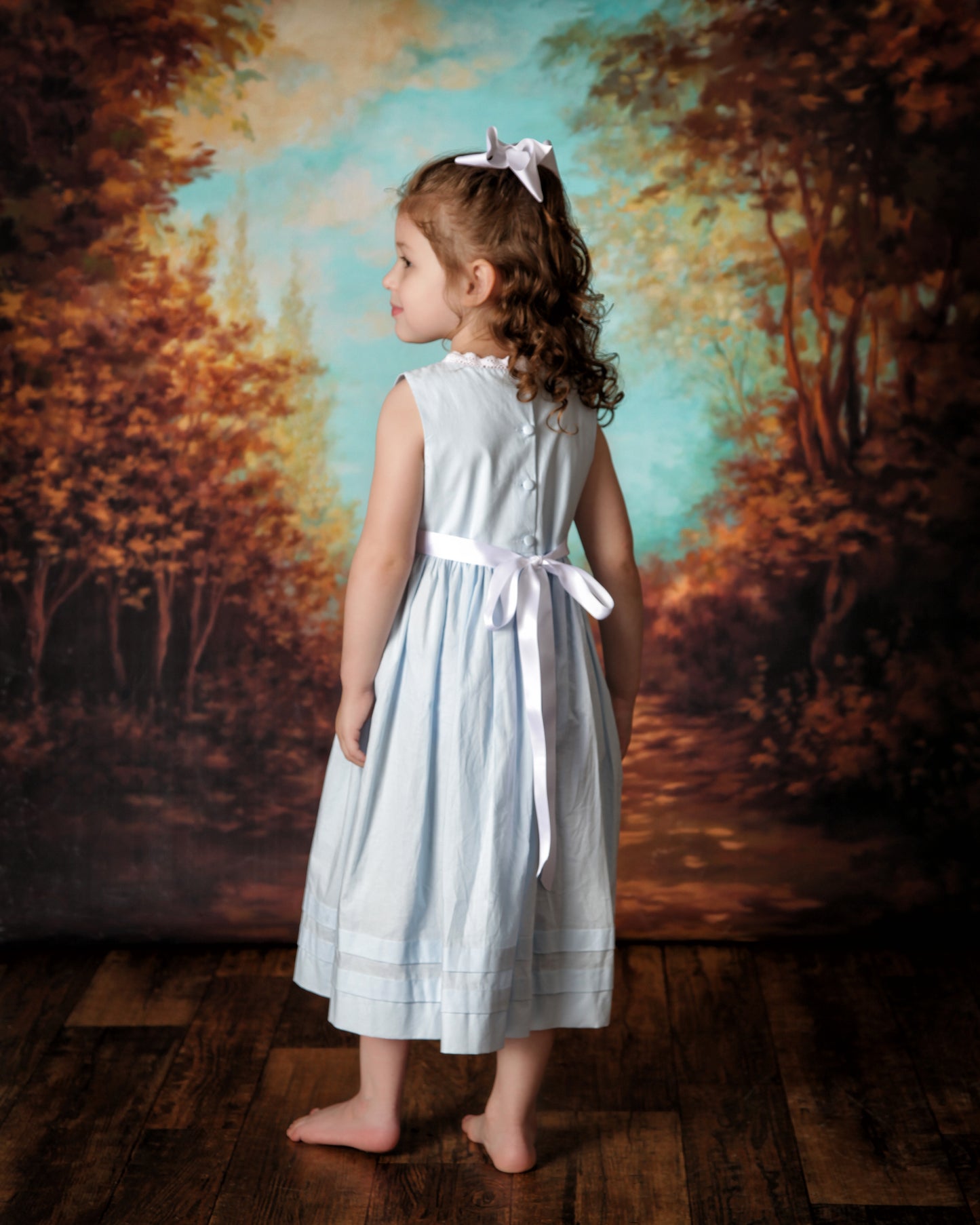 Blue Lace Slip Dress