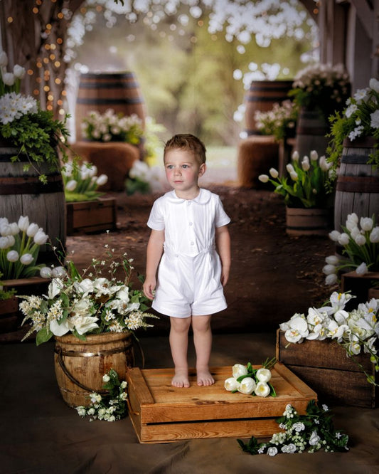 Boys Bobbie Suit White