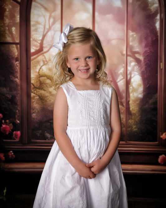 Strasburg Children Girls Baptism Dress White Lace Heirloom Dresses Communion