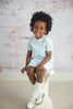 Strasburg Children Boys Heirloom Outfit, Summer Church outfit for toddler boy, blue classic outfit