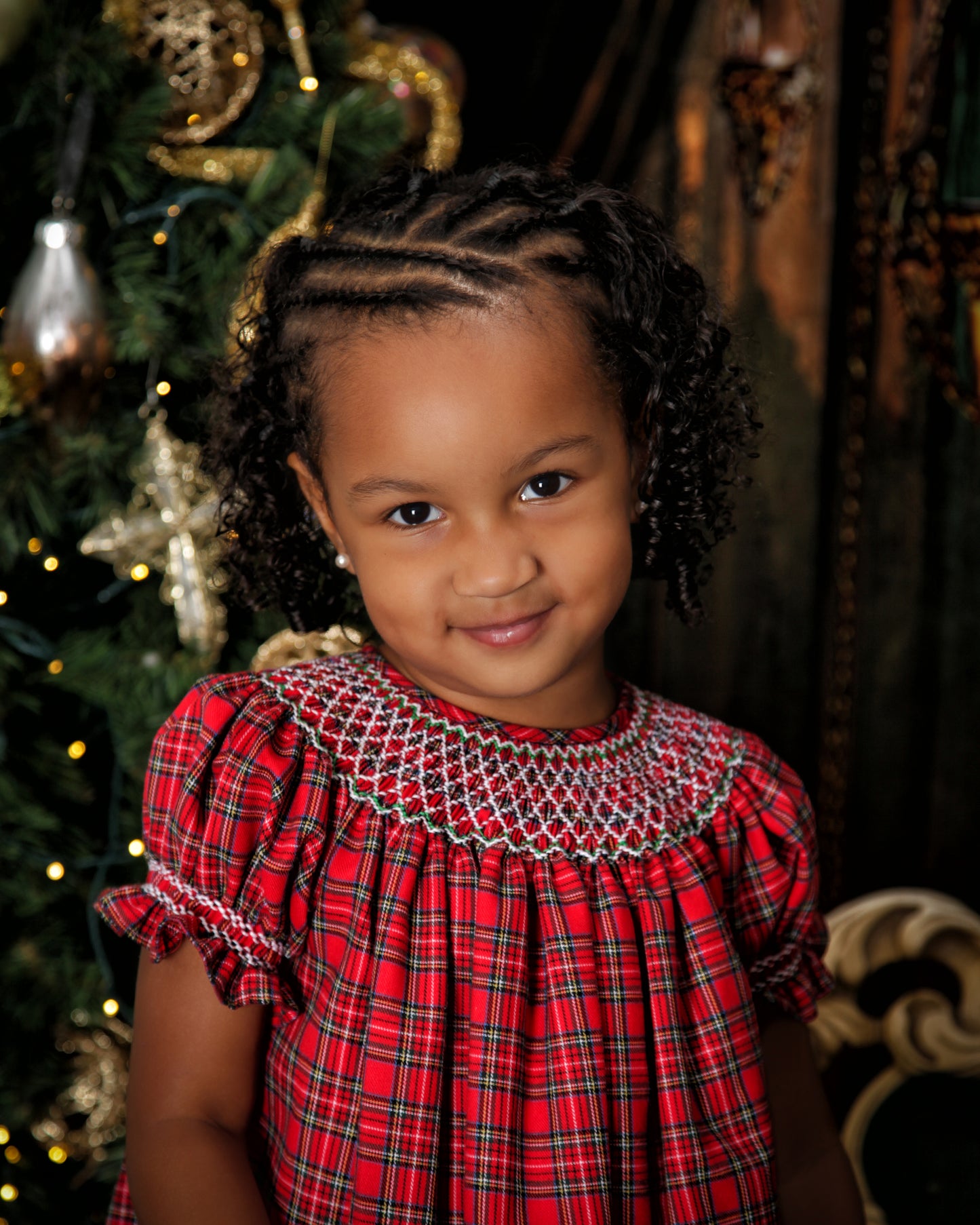 Hazel Christmas Plaid Bishop