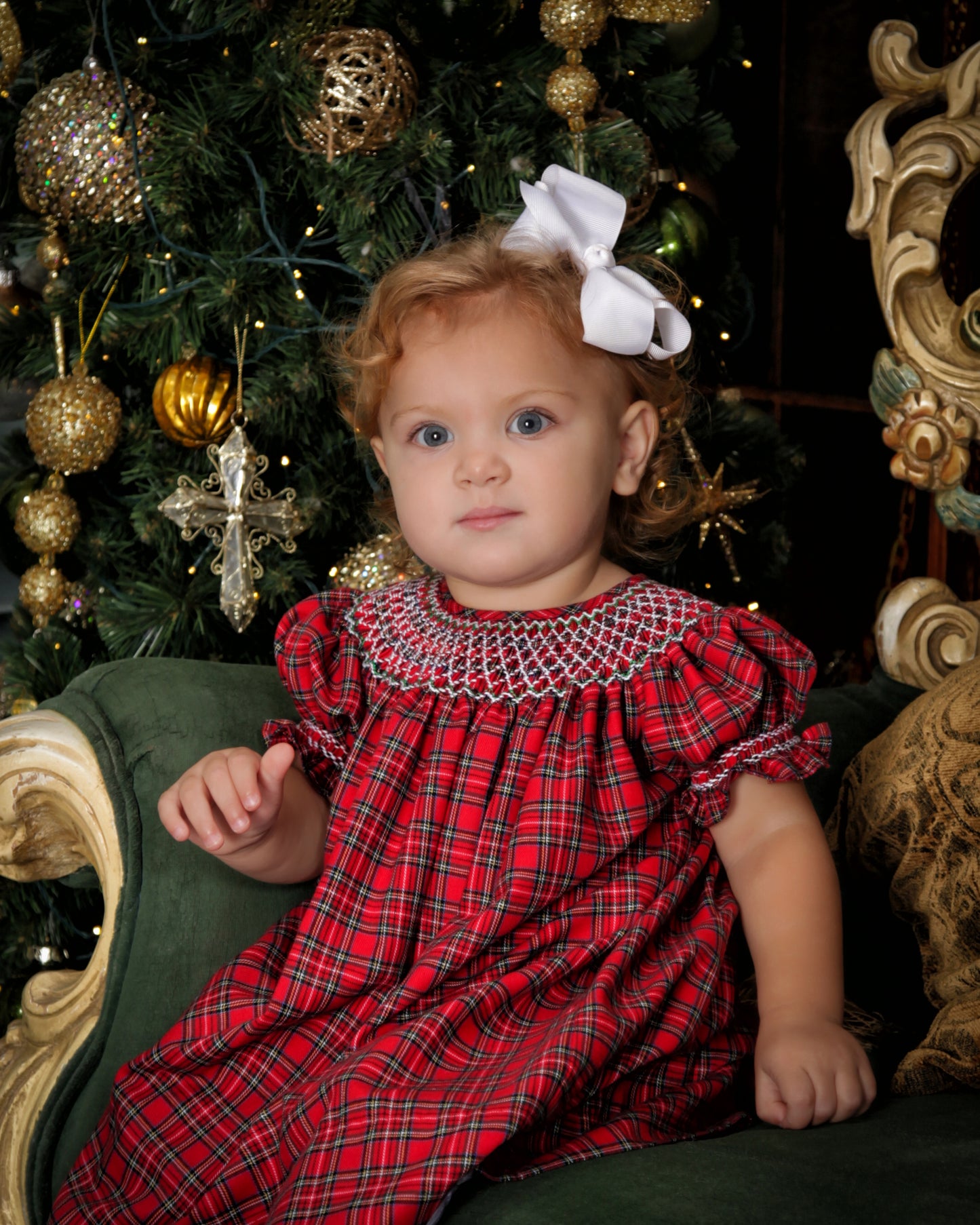 Hazel Christmas Plaid Bishop