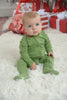 Green Zipper Footie