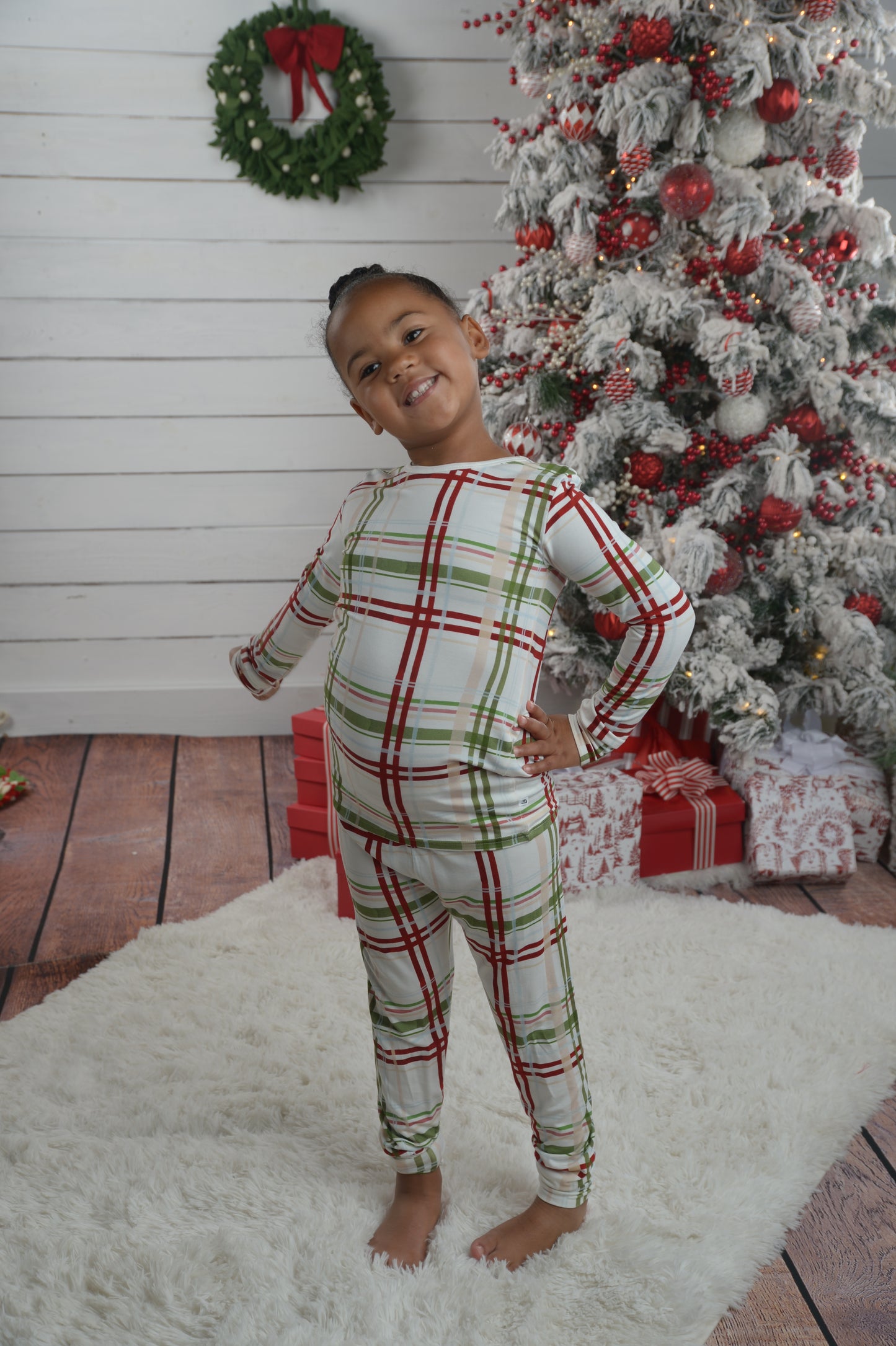 Plaid Bamboo Pajamas Set