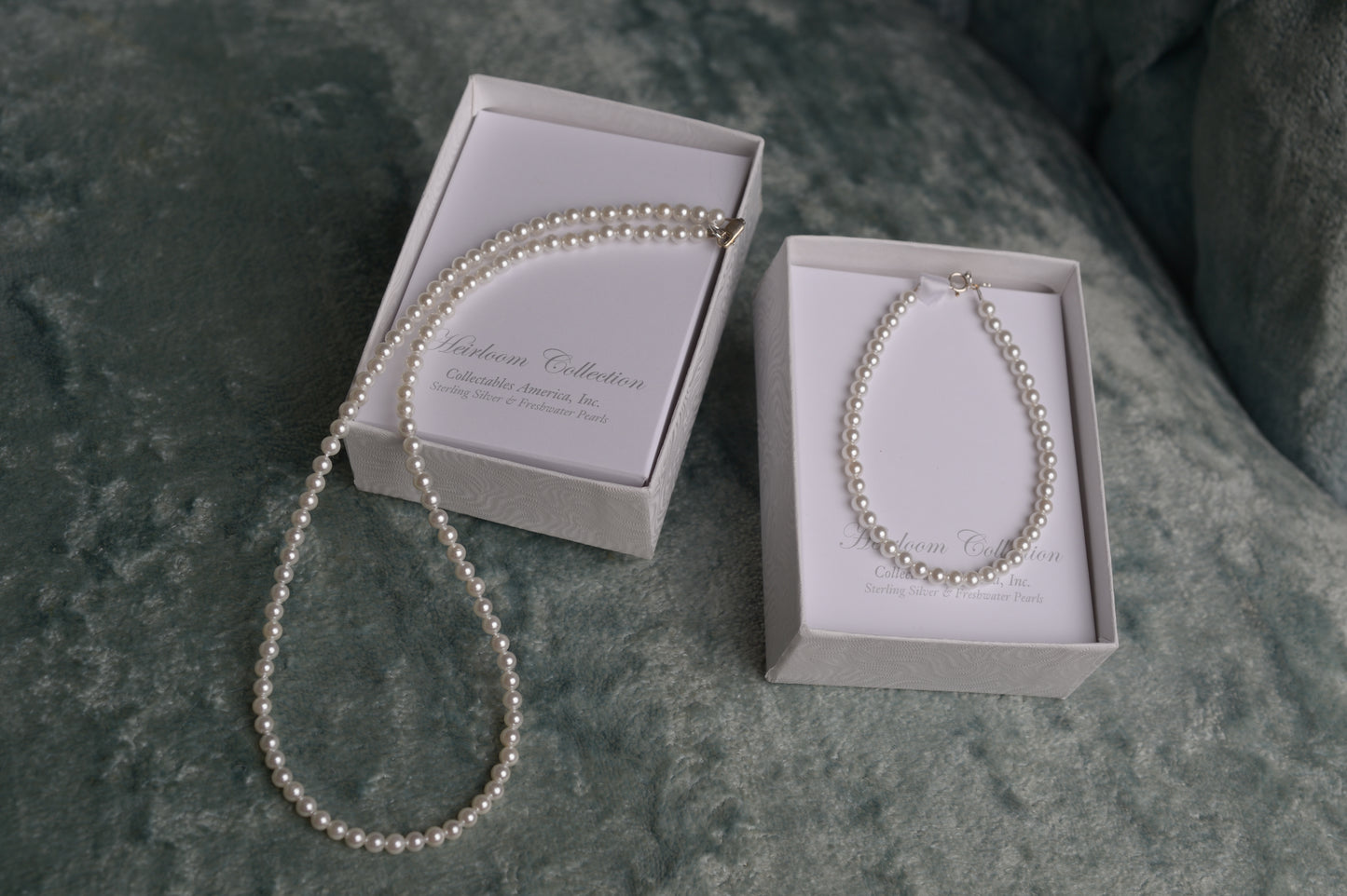 Strasburg Children Pearl Bracelet & Necklace Set little girls to infant first pearl set