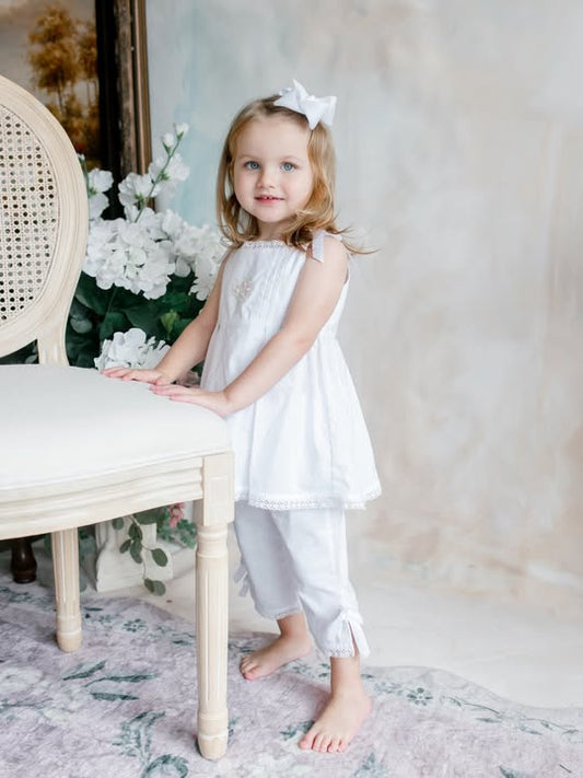 Olivia White Ribbon Set