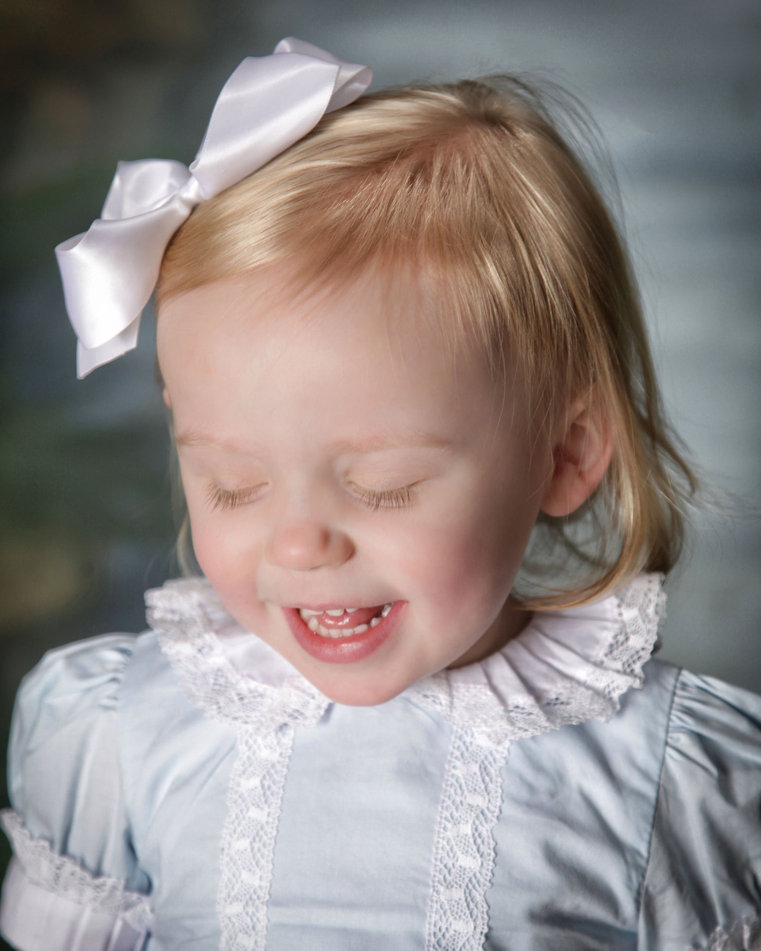 Strasburg Children Blue Heirloom dress for girls, classic Girls dresses