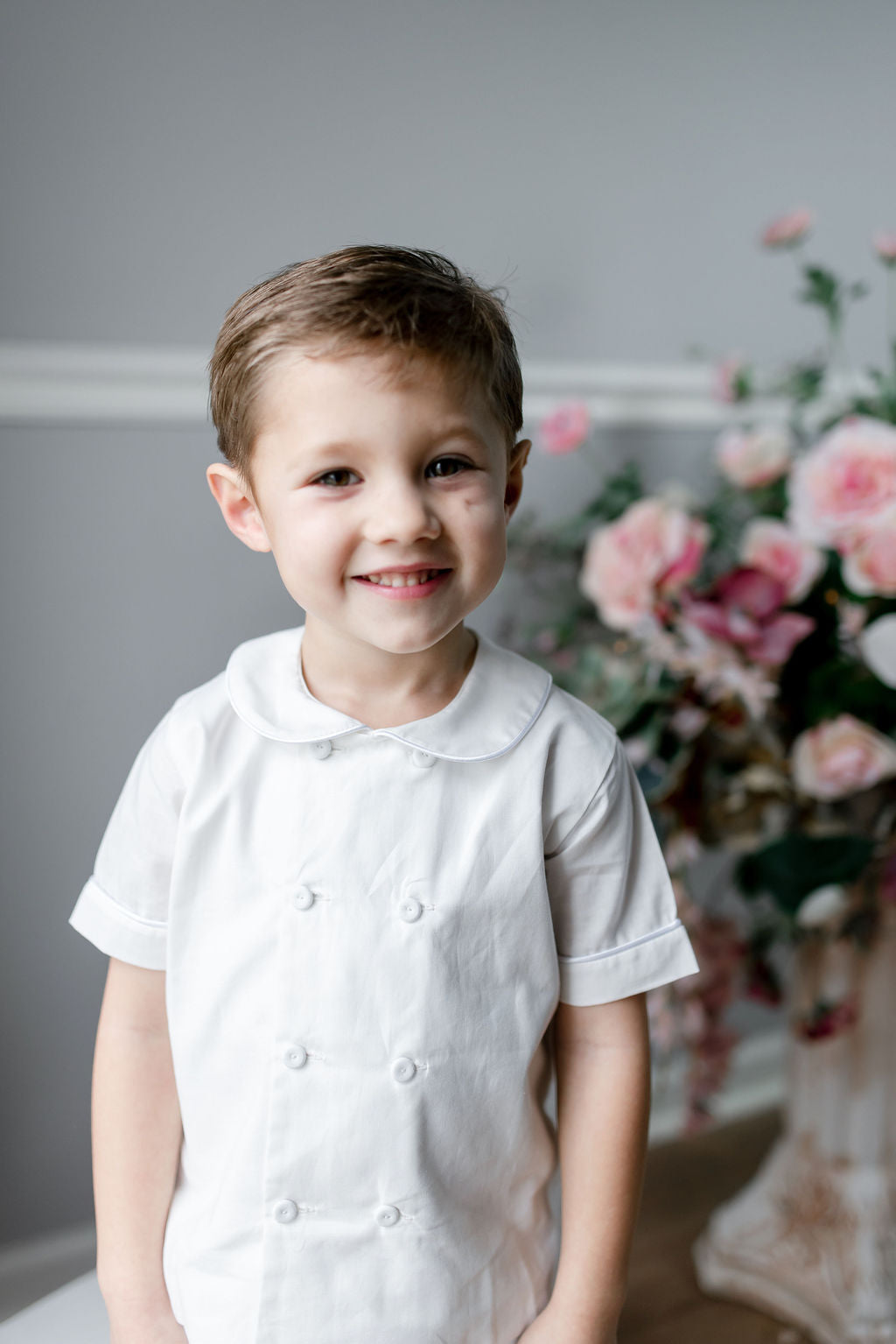 Strasburg Children Boys Short Set, ring bearer outfit, baptism, southern boy portraits