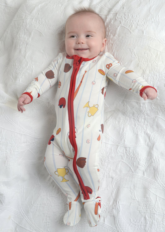 Baseball Footie Pajama