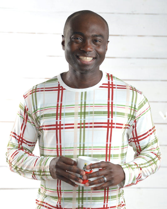 Men's Christmas Plaid Pajama Set