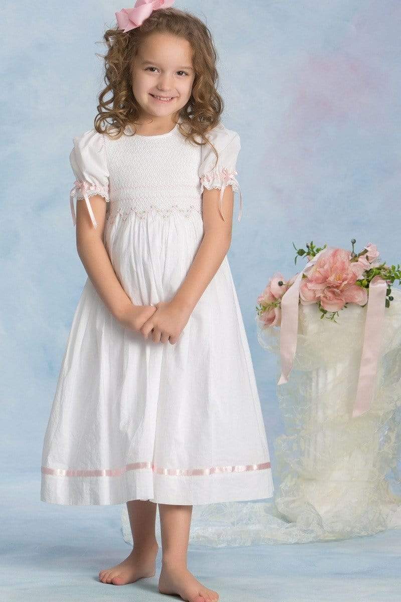 open lace back dress Ava Smocked Dress