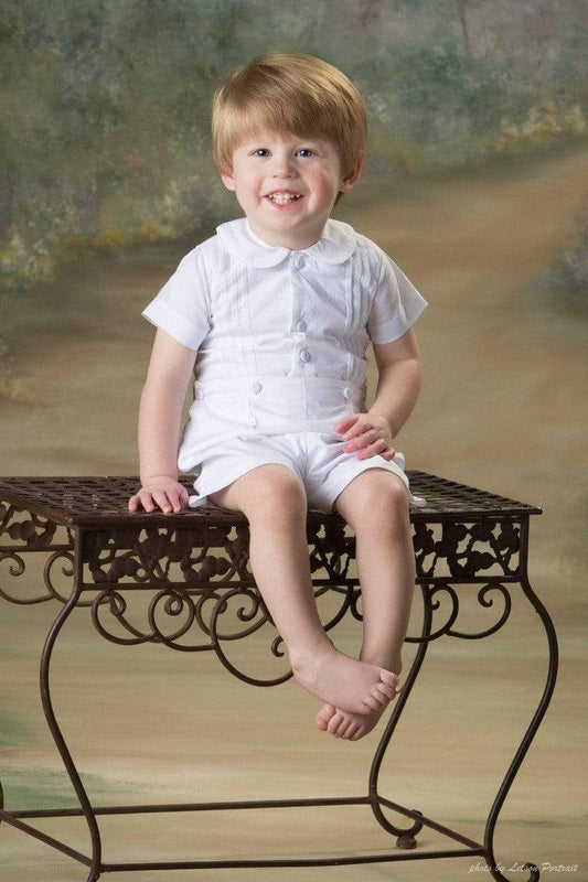 Strasburg Children Boys White Ring Bearer. Bobbie Suit, Baby Baptism, Portrait outfit