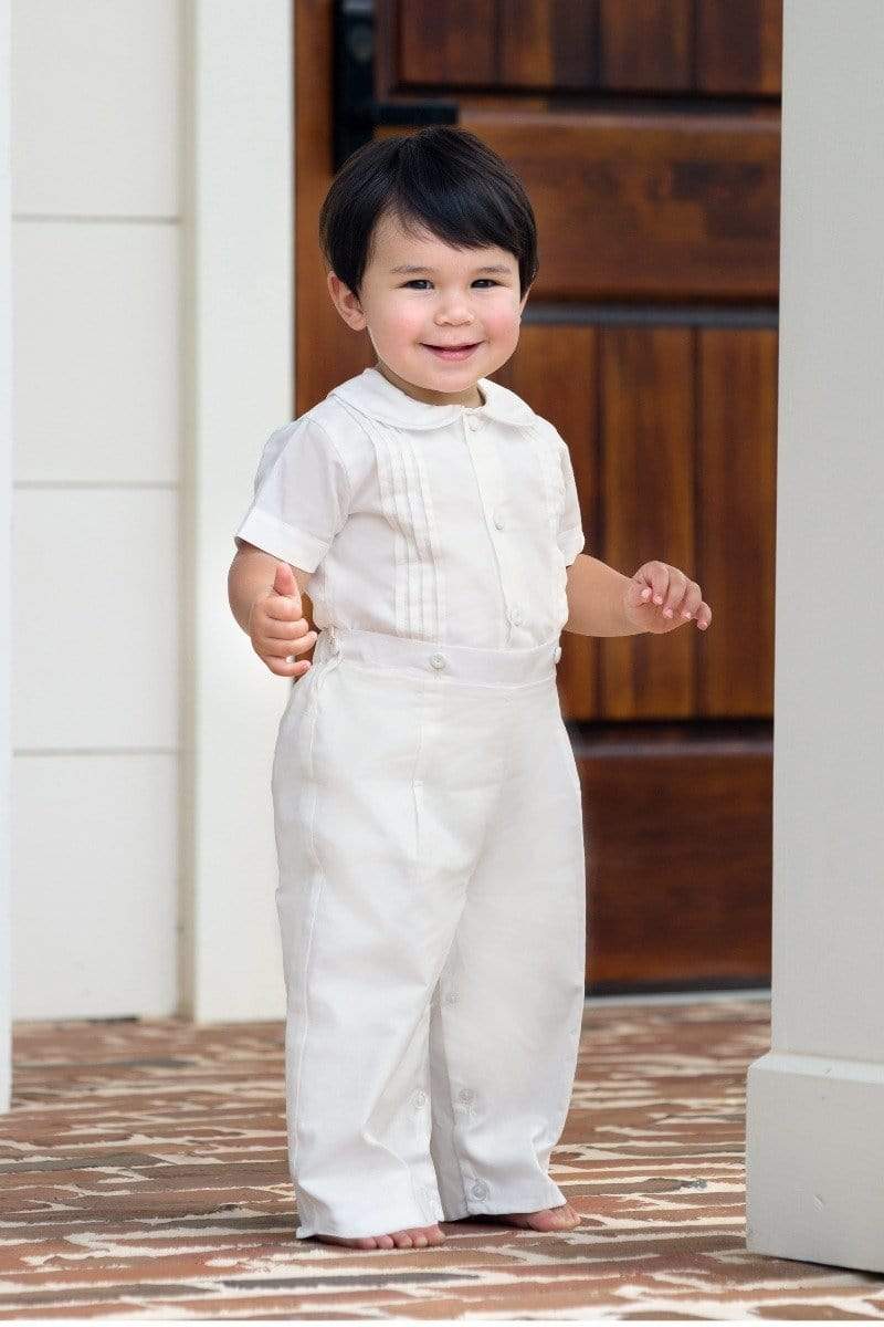 Strasburg Children Boys White Ring Bearer. Bobbie Suit, Baby Baptism, Portrait outfit