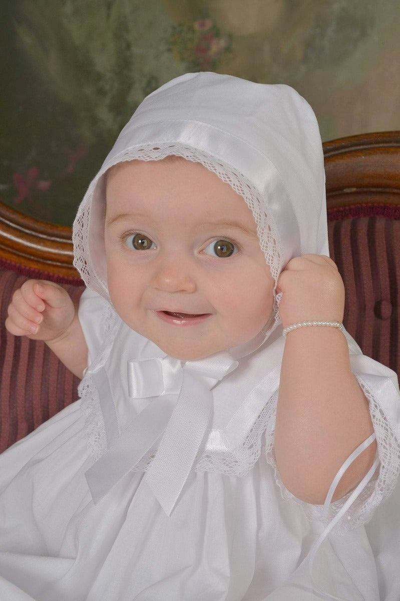 Strasburg Children Lace White Baby Gown Heirloom for girl or boy unisex special occasion