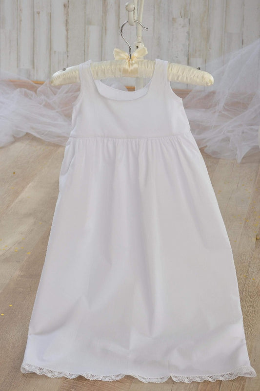 Strasburg Children Christening Slip for infant, embroider names to pass down w/ gown