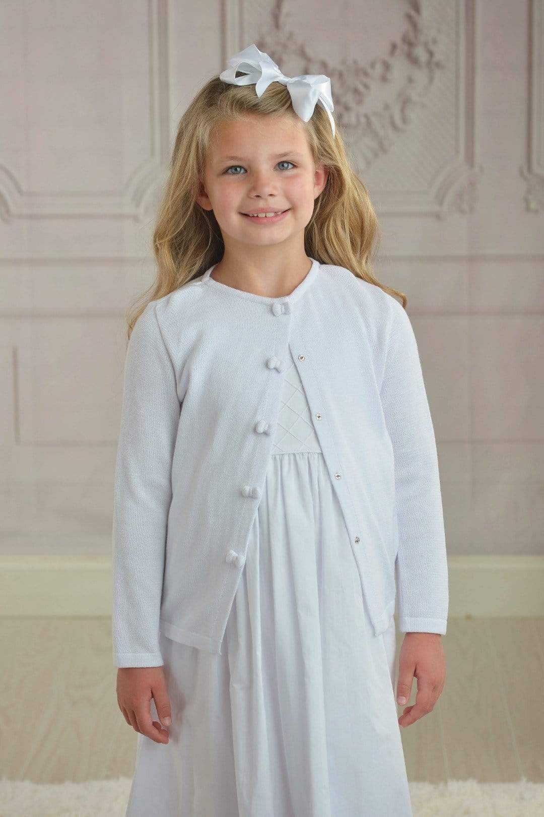 Strasburg Children Sleeveless Flower Girl Dress by Strasburg Children white communion dress