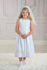 Strasburg Children Sleeveless Flower Girl Dress by Strasburg Children white communion dress