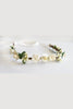 Strasburg Children Ivory Floral Headpiece Crown, flower girl headband