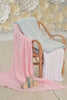 Strasburg Children Best newborn gift, special memory. Knit baby blanket pink blue white infant