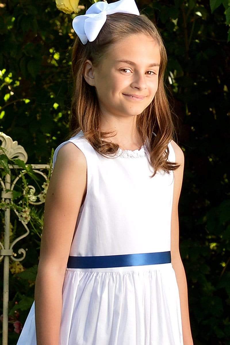 knee length dresses for ladies Savannah Lace Flower Girl main image 0