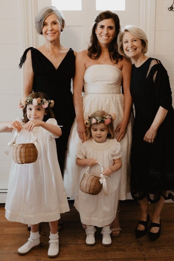 Strasburg Children Toddler Flower Girl Dress Vintage toddler Smocked Dresses Heirloom