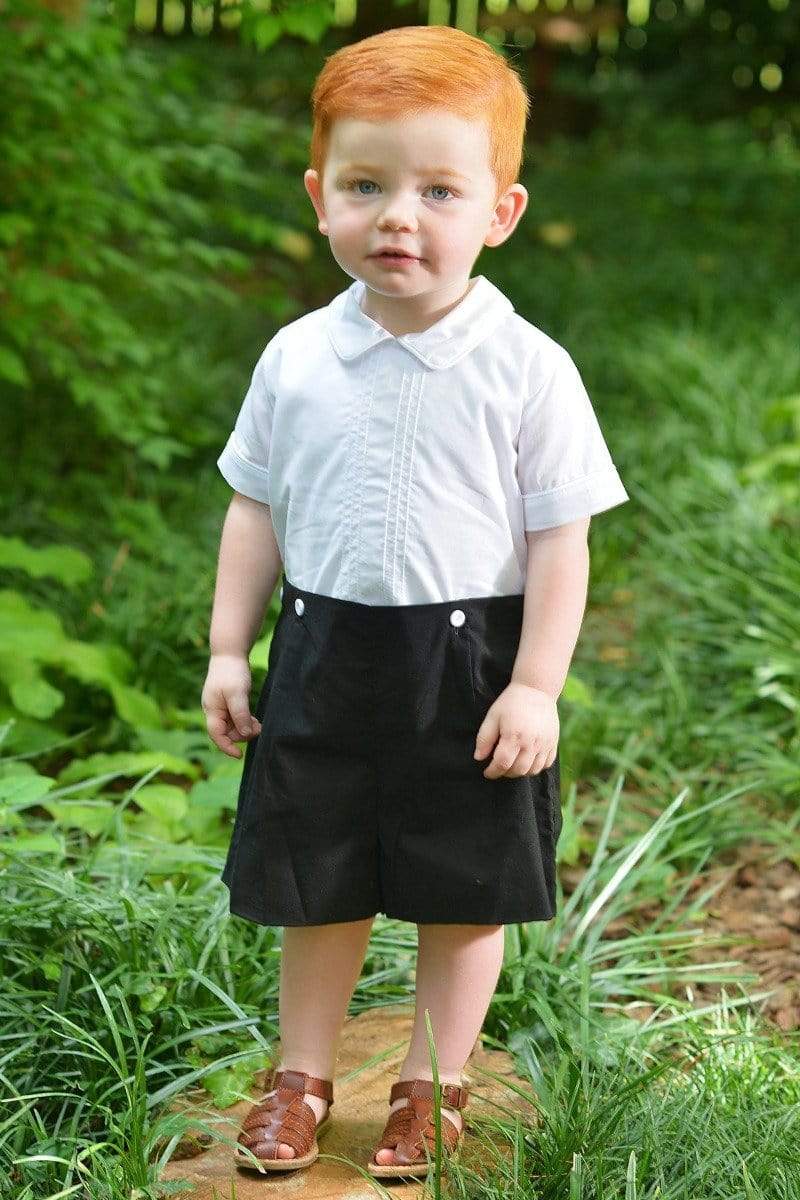 Strasburg Children Ring Bearer Outfit Formal Boys Button-on Classic Heirloom Outfit for Boy