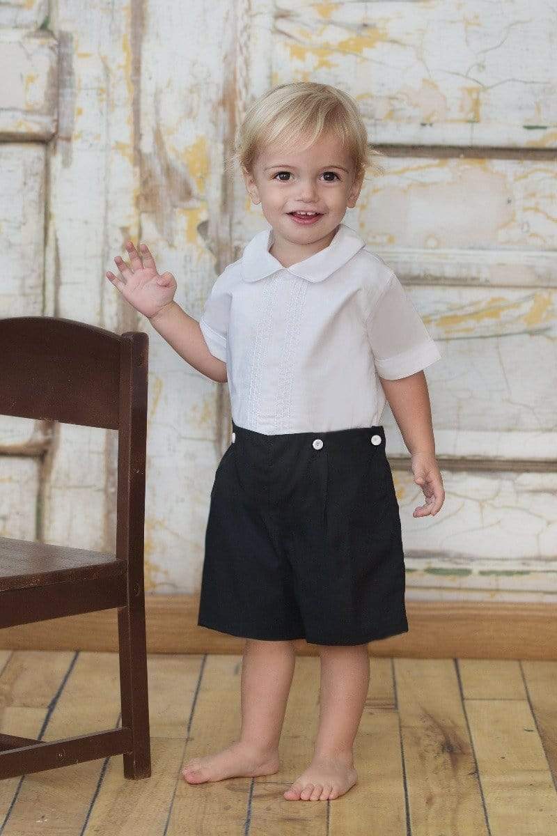 Strasburg Children Ring Bearer Outfit Formal Boys Button-on Classic Heirloom Outfit for Boy