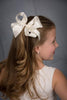 Strasburg Children Satin Ribbon Hair Bow with alligator clip dressy large Christmas gift set