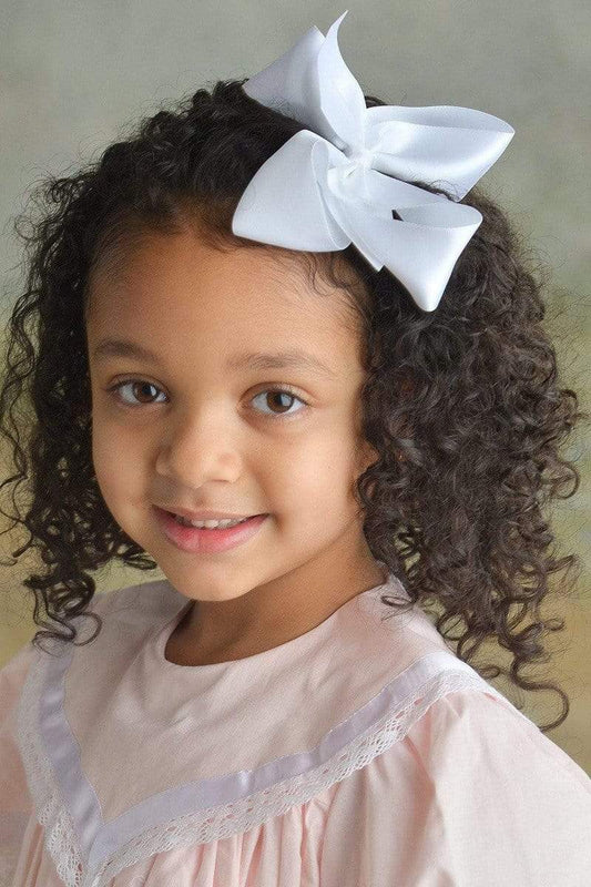 Strasburg Children Satin Ribbon Hair Bow with alligator clip dressy large bow for hair