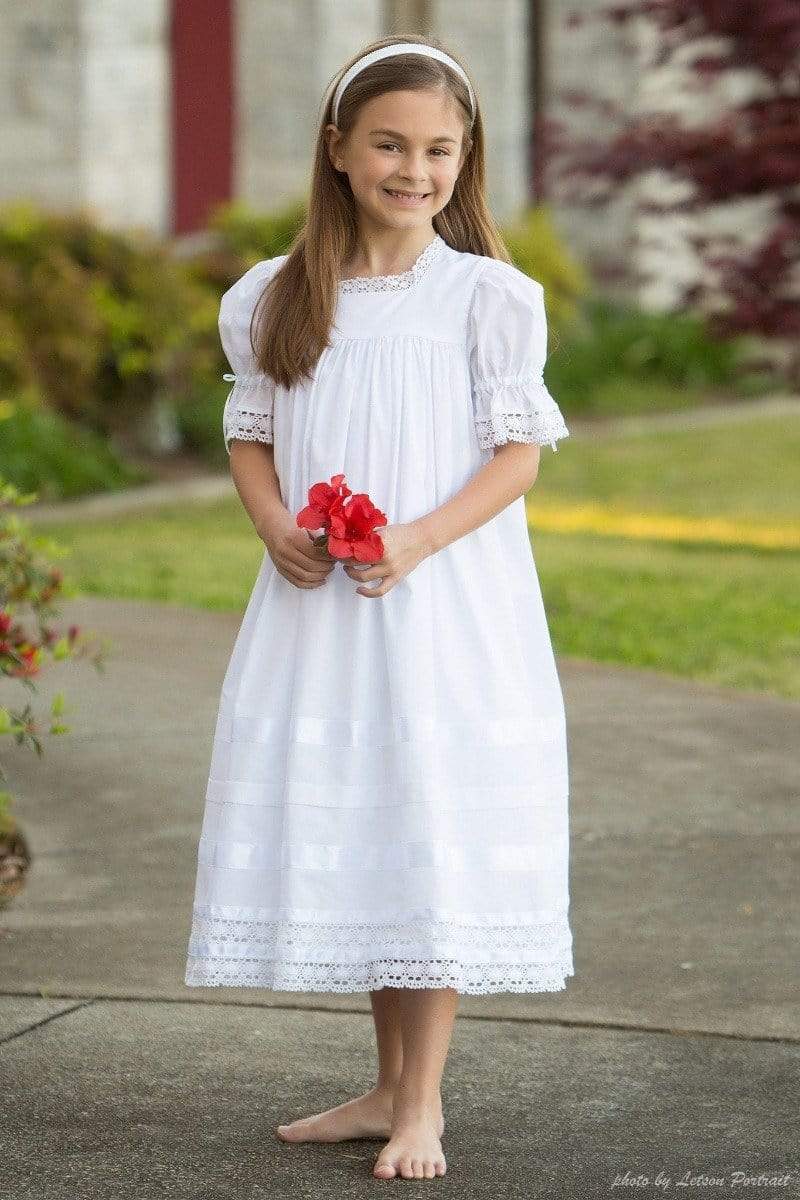 Vintage Lace Flower Girl Dresses White Ivory Strasburg Communion Dress Vintage Lace Flower Girl Dresses White Ivory Strasburg Communion Dress
