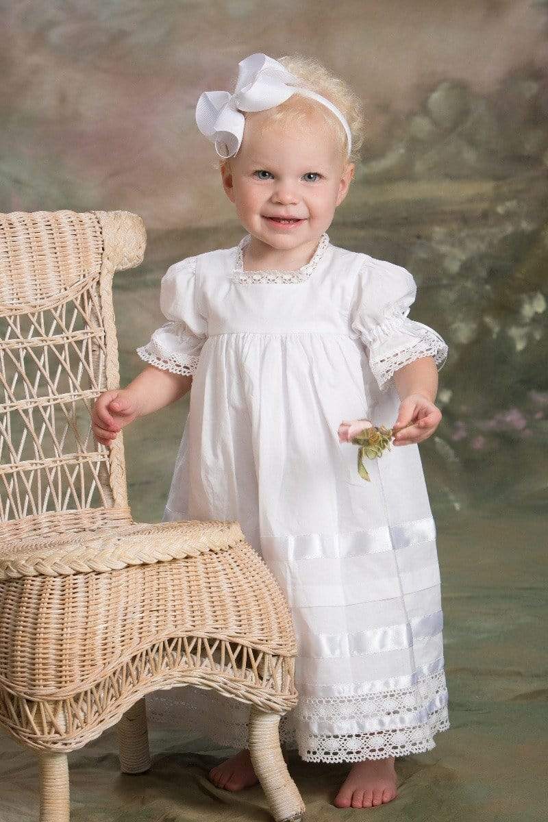 Strasburg Children Vintage Lace Flower Girl Dresses White Ivory Strasburg Communion Dress