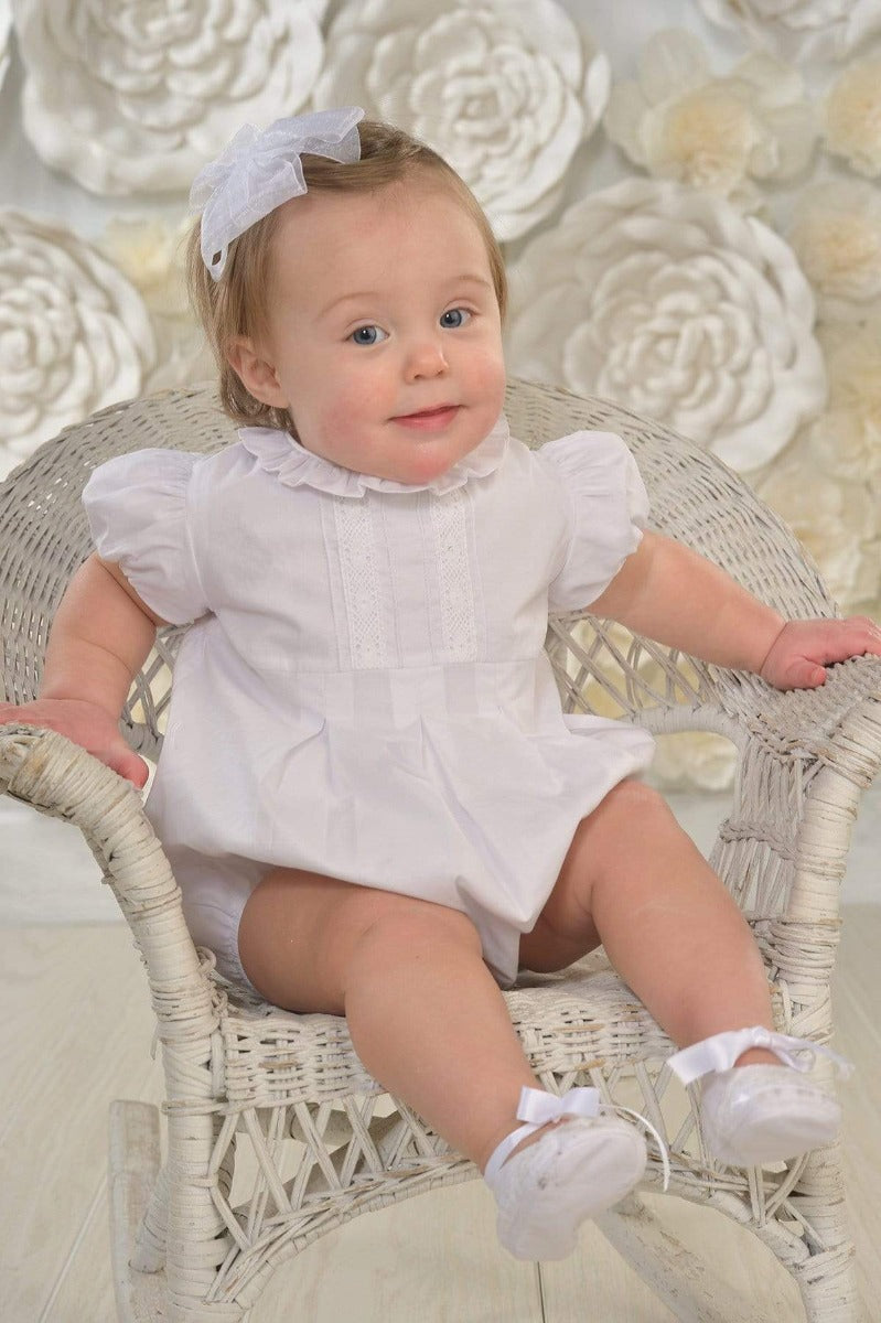 Strasburg Children White Bubble, infant baptism, christening outfit, beach bubble