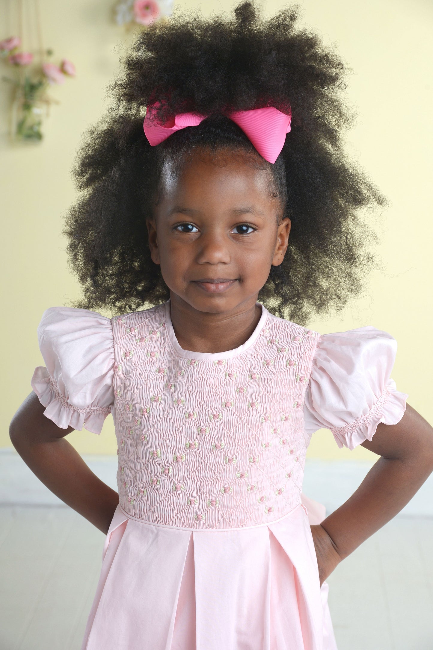 Addison - Pink Smocked