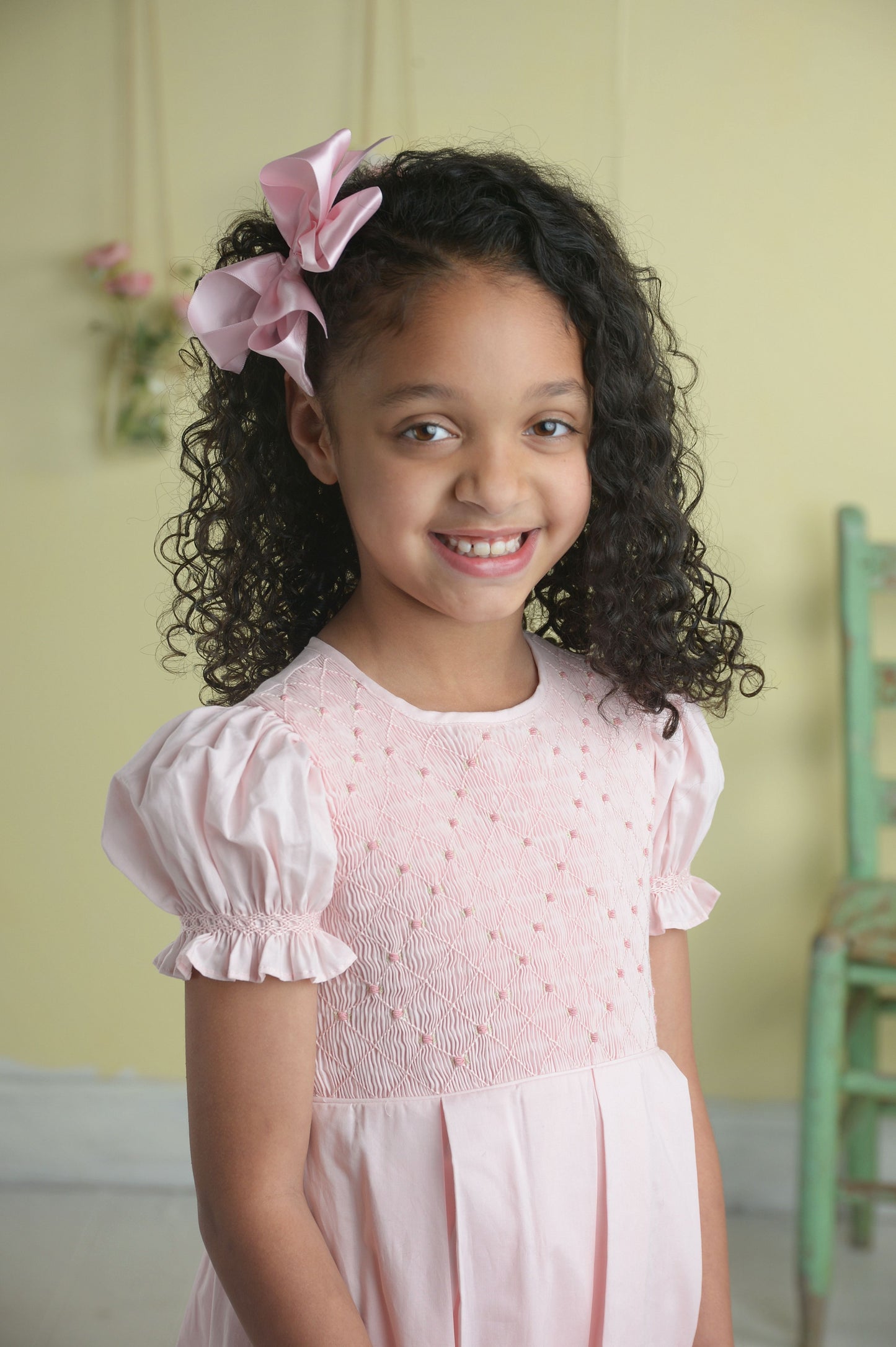 Addison - Pink Smocked