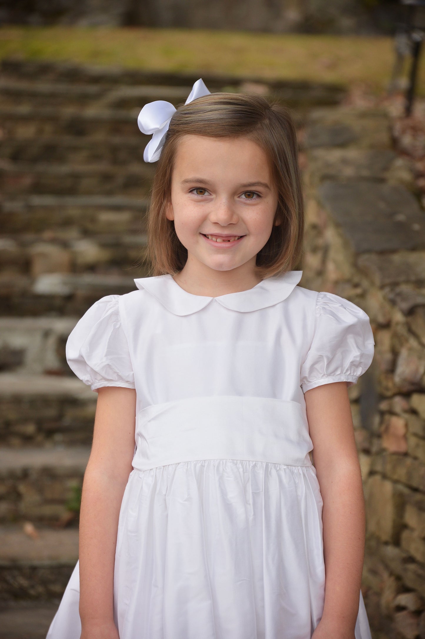 Audrey Silk Flower Girl Dress