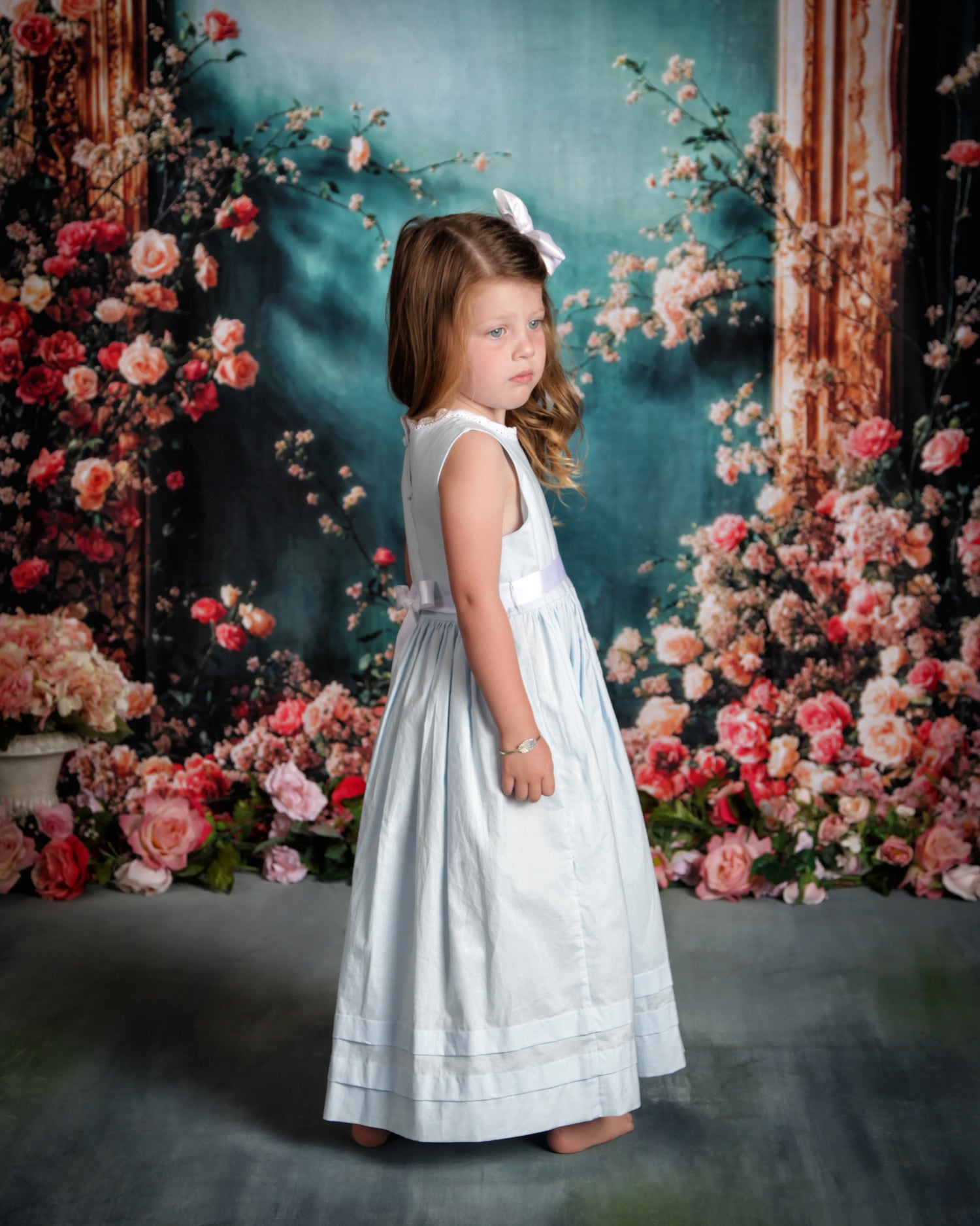 Light Blue Dress for girls, girls Summer dress, Beach Portrait Light Blue Dress for girls, girls Summer dress, Beach Portrait