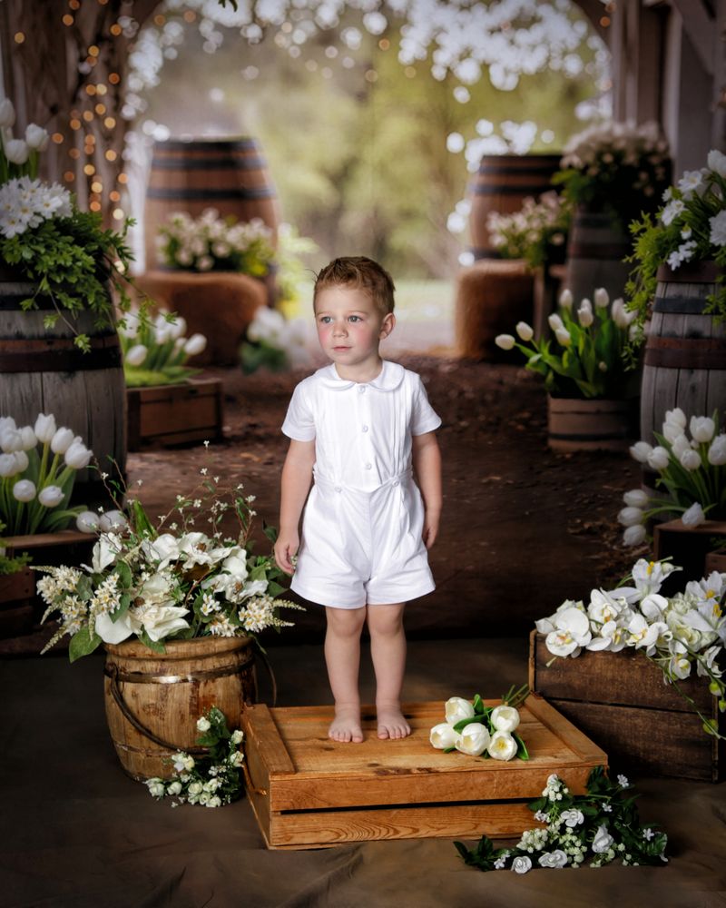 Boys Bobbie Suit White