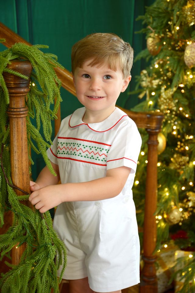 Boy's Christmas Button-On