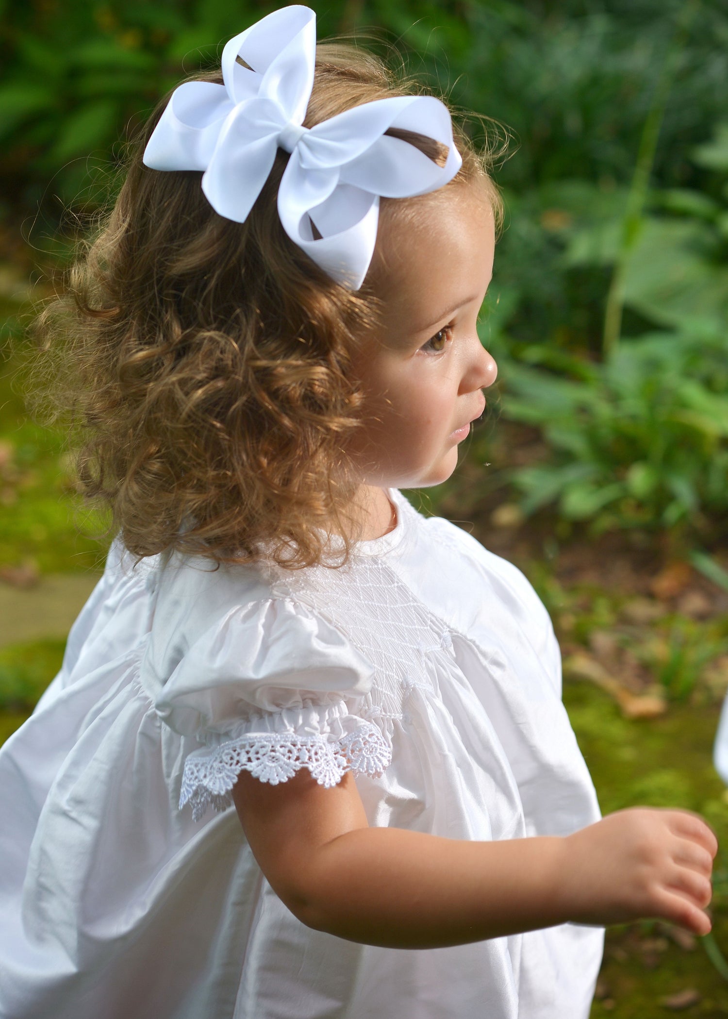white silk communion dresses Chloe silk organza dress