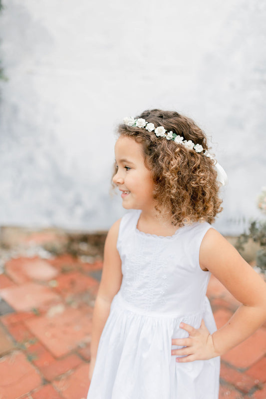 White Floral Crown