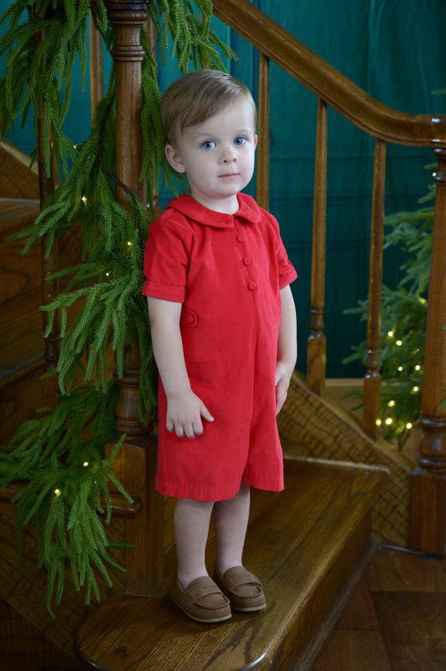 Henry - Red Romper