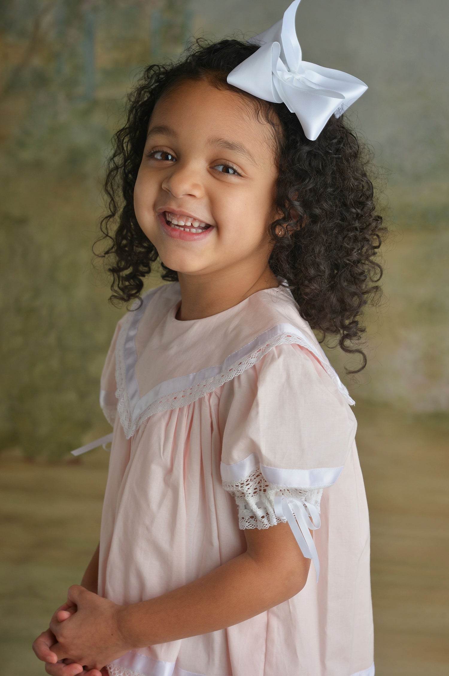Strasburg Pink Heirloom Dress – Lace-Trimmed Portrait Outfit for Girls, 8 Strasburg Pink Heirloom Dress – Lace-Trimmed Portrait Outfit for Girls, 8