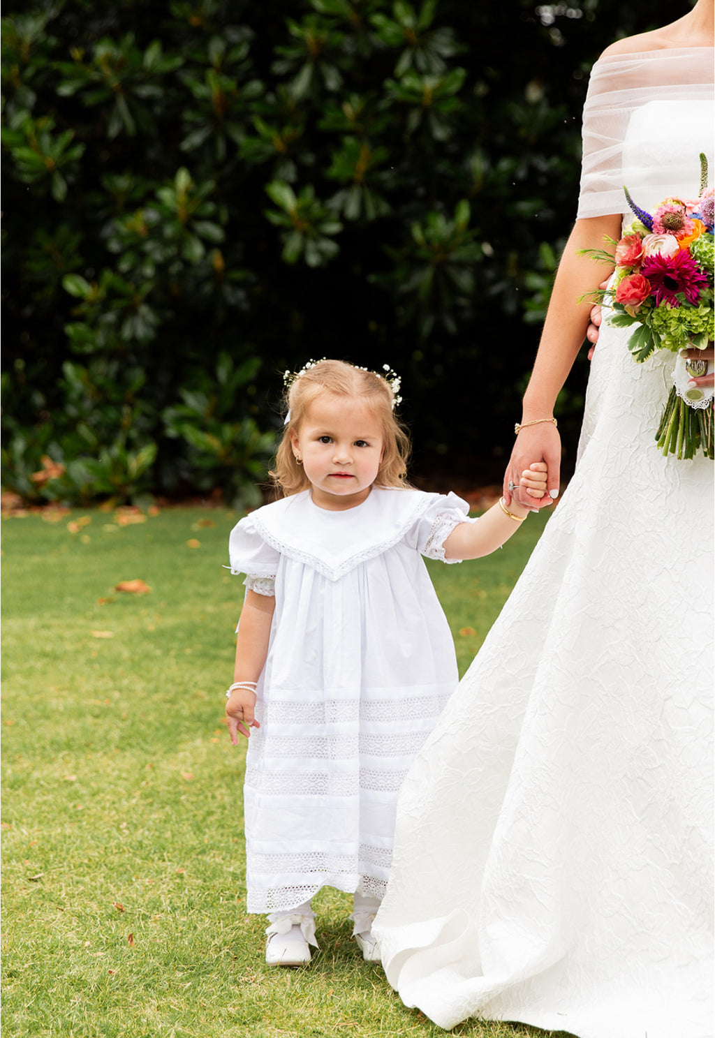 Lace Flower Girl Dress, Heirloom Vintage Boho Wedding Unique Southern