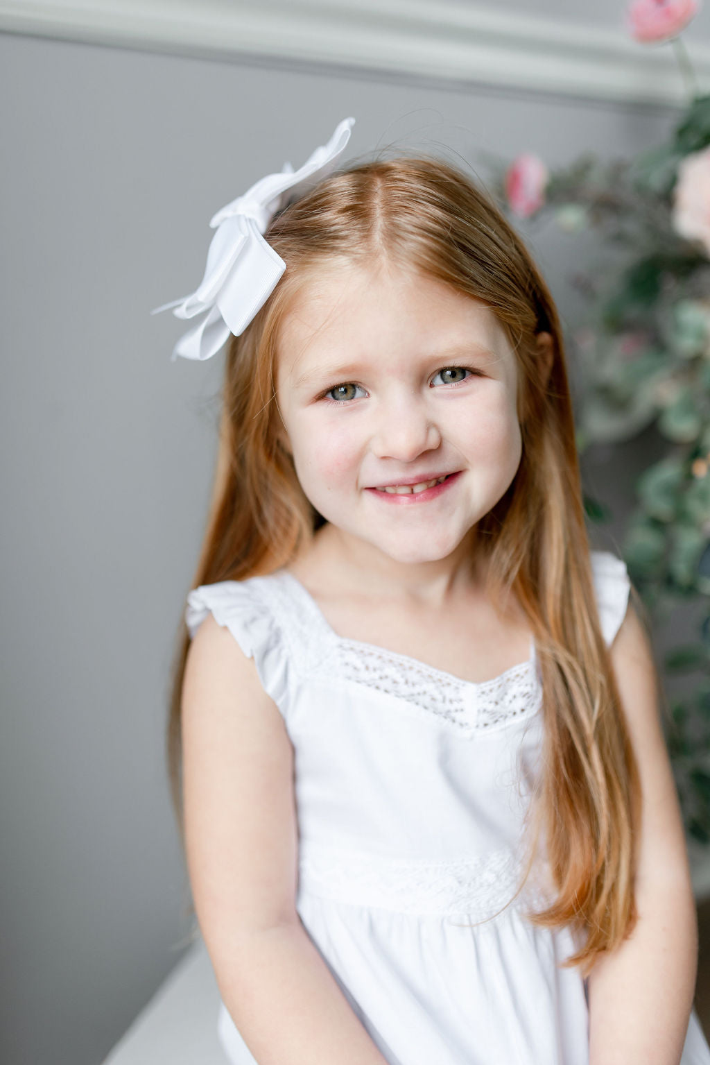 White Summer Dress for Little Girls, flower girl dress, beach photos White Summer Dress for Little Girls, flower girl dress, beach photos