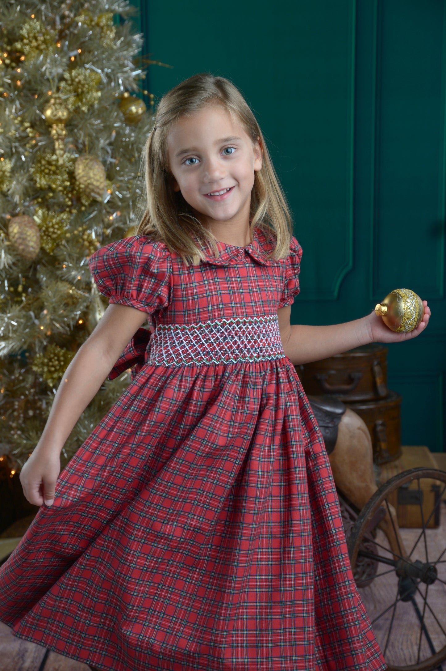 Hannah Christmas Plaid Dress – Strasburg Children
