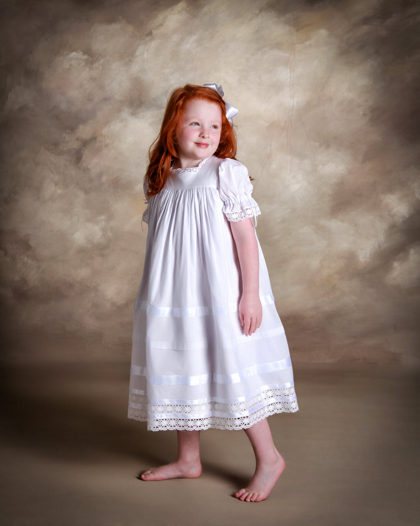 Strasburg Children Vintage Lace Flower Girl Dresses White Ivory Strasburg Communion Dress