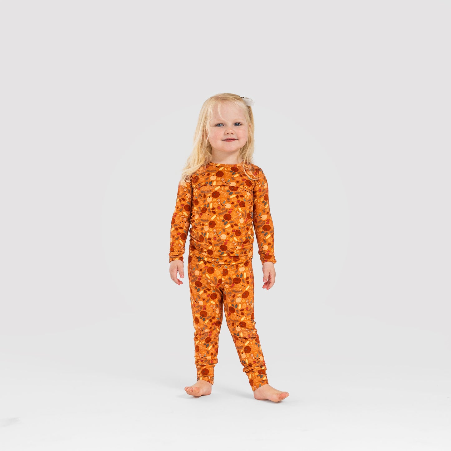 Fall Bamboo Pajamas for Kids – Two Piece Set
