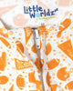 Orange Football Bamboo Toddler Pajamas – Romper