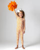 Orange Football Bamboo Pajamas for Kids – Two Piece Set